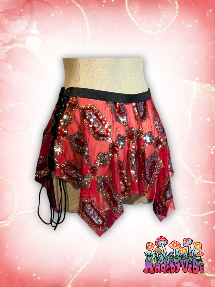 Royal Ruby Pixie Skirt - Made to Order