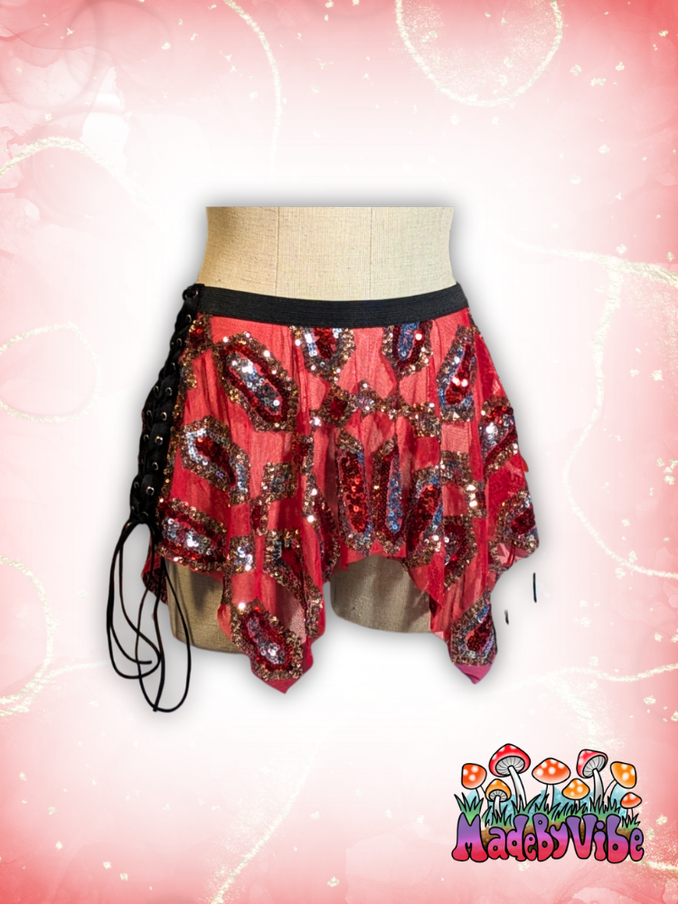 Royal Ruby Pixie Skirt - Made to Order
