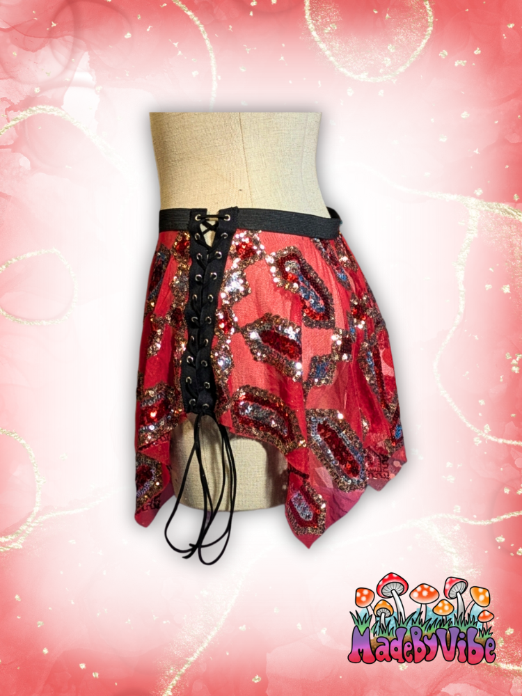 Royal Ruby Pixie Skirt - Made to Order