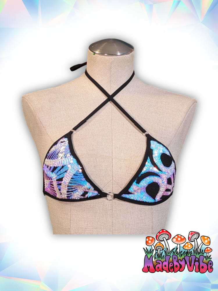 Opal Treasure Mini Bikini Top - Ready to Ship