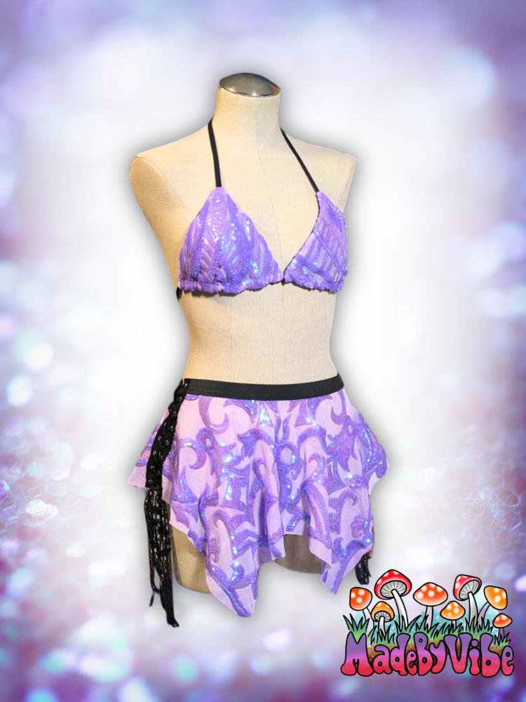 Lavender Haze Triangle Halter Top - Ready to Ship