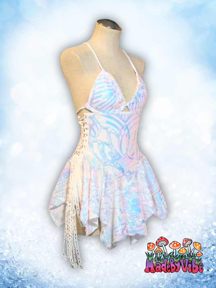 Icy Prism Sequin Fairy Dress - Made to Order