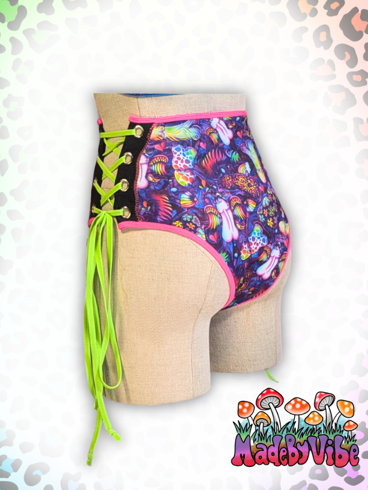 LF Dongs Lace Up Rave Bottoms - Ready to Ship