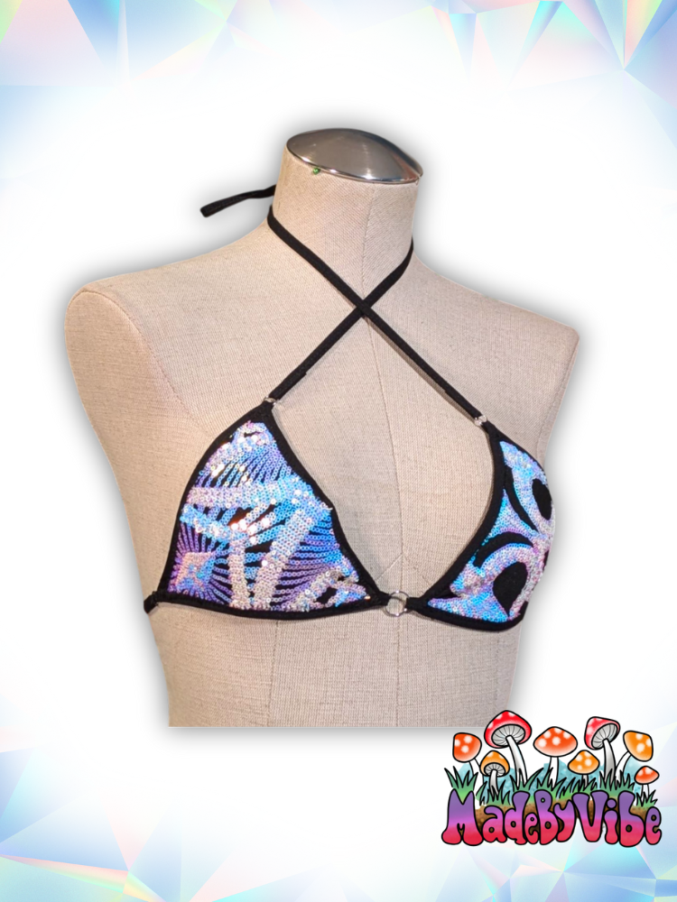 Opal Treasure Mini Bikini Top - Ready to Ship