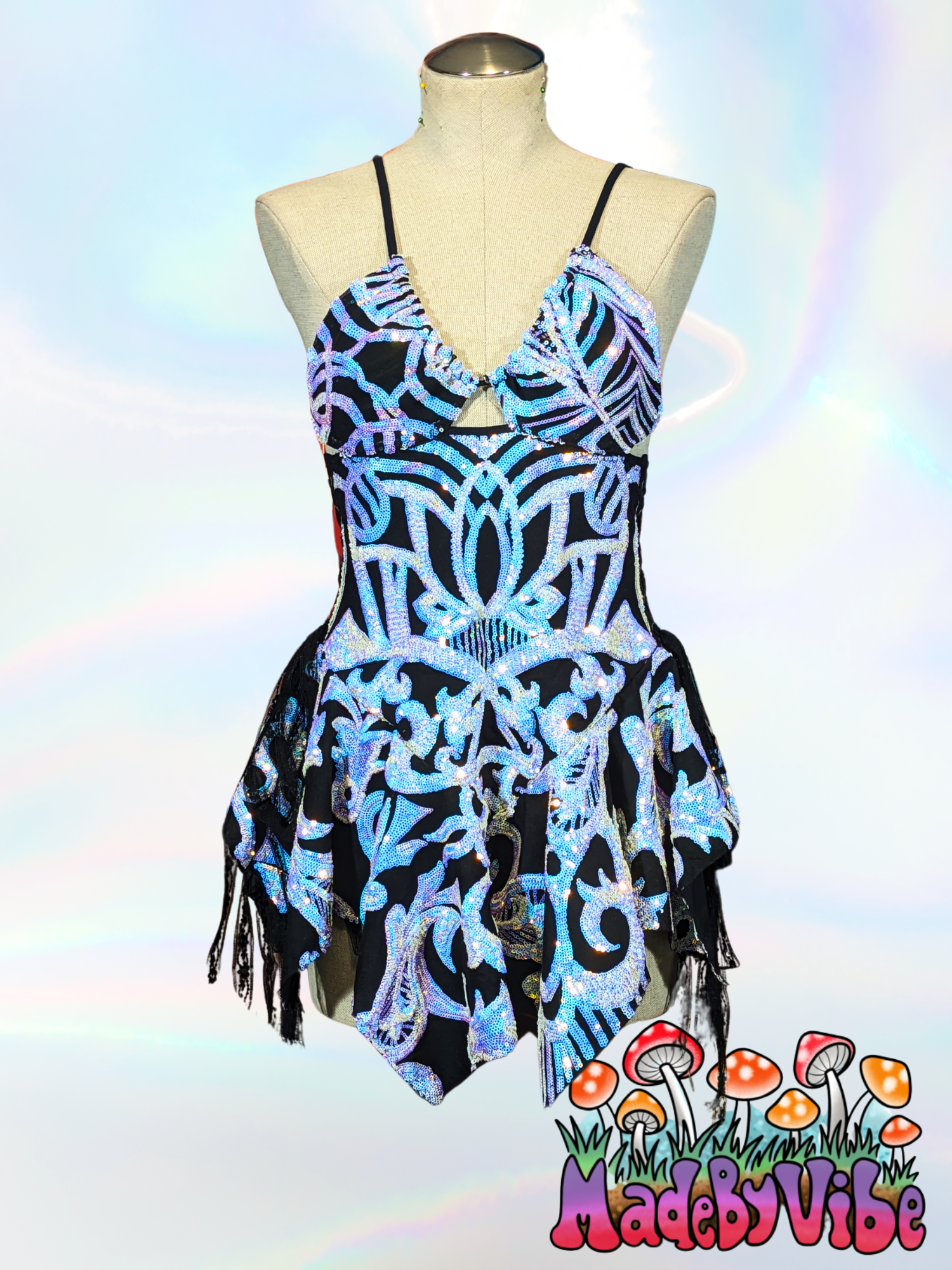 Opal Treasure Sequin Fairy Dress - Made to Order Made by Vibe Opal Treasure Sequin Fairy Dress - Made to Order Made by Vibe