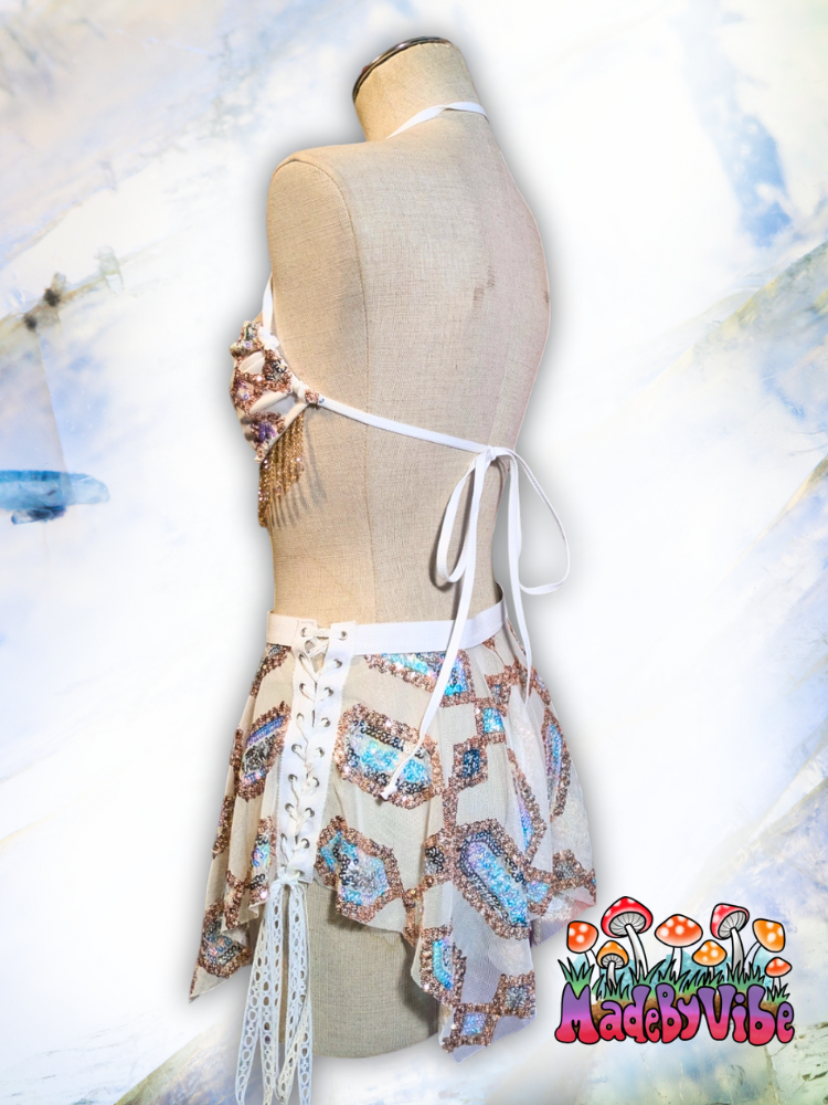 Moonstone Cowl Neck Halter Top - Ready to Ship