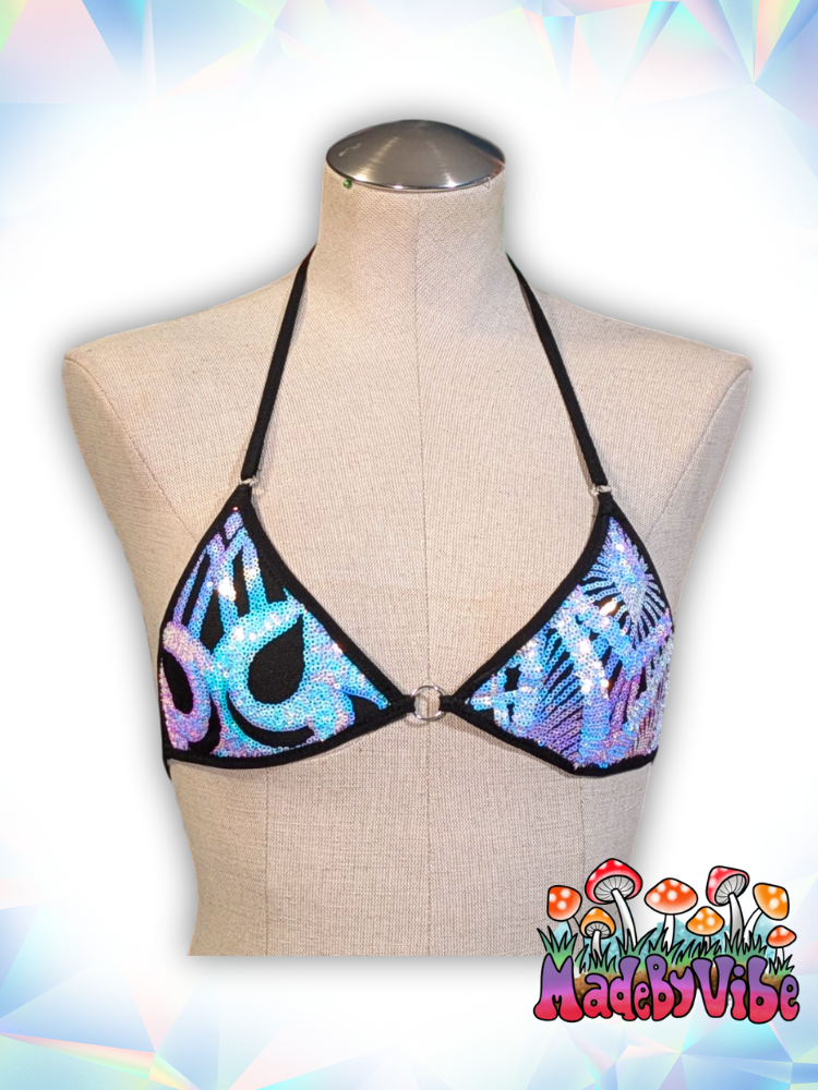 Opal Treasure Mini Bikini Top - Ready to Ship