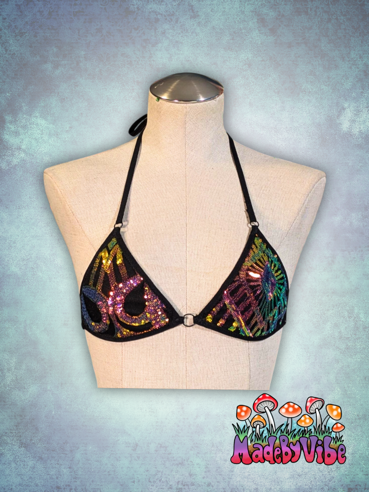 Midnight Aurora Mini Bikini Top - Ready to Ship