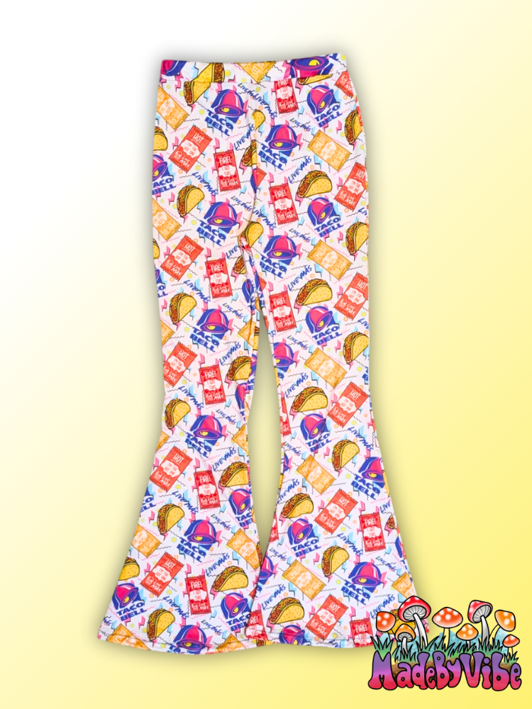 Taco Bell Bottoms Flare Pants - Ready to Ship