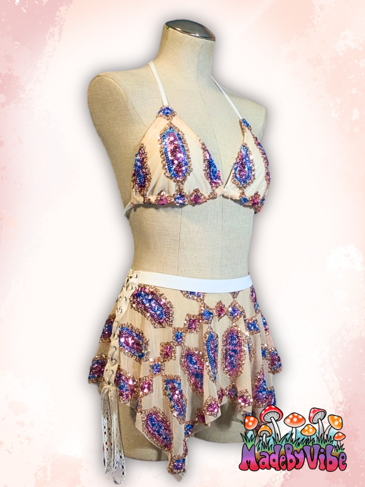 Rosy Quartz Pixie Skirt - Ready to Ship