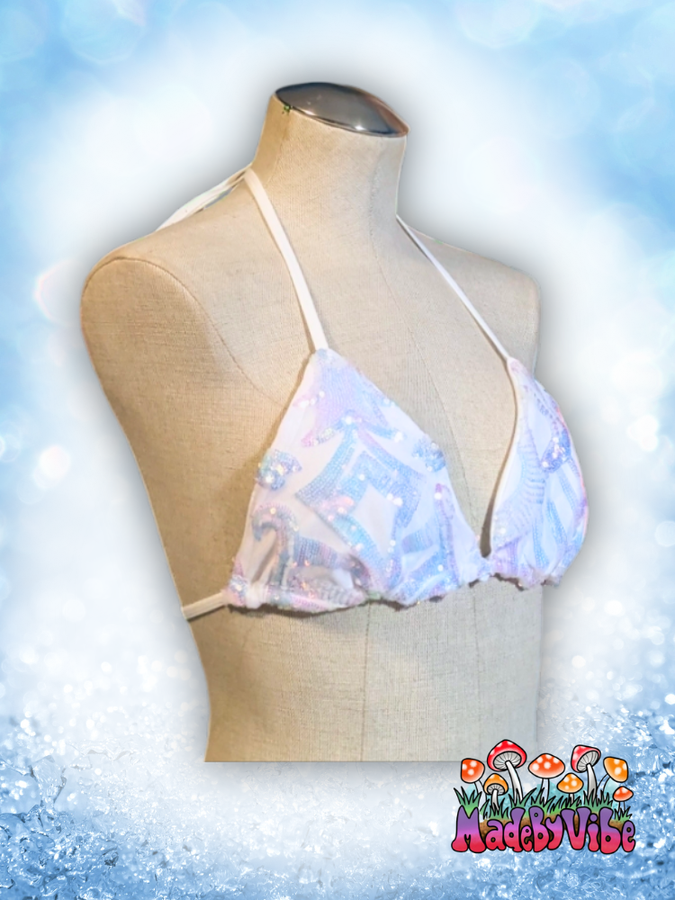 Icy Prism Triangle Halter Top - Ready to Ship