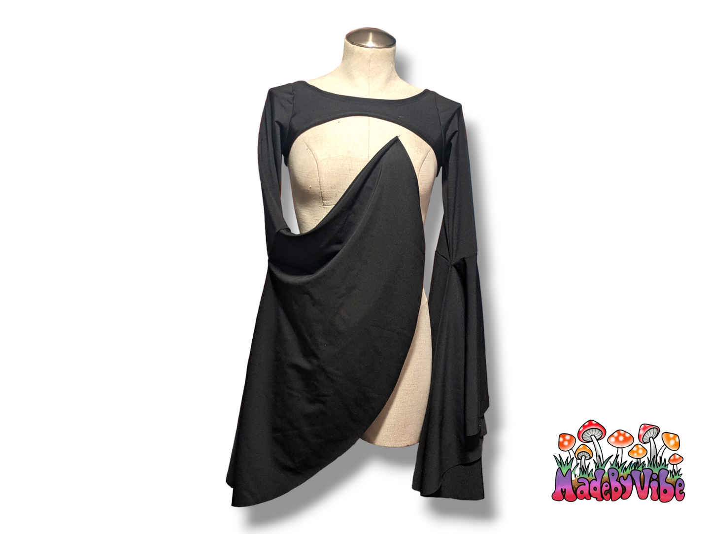 Dramatic Flare Sleeve Spandex Shrug - Made to Order