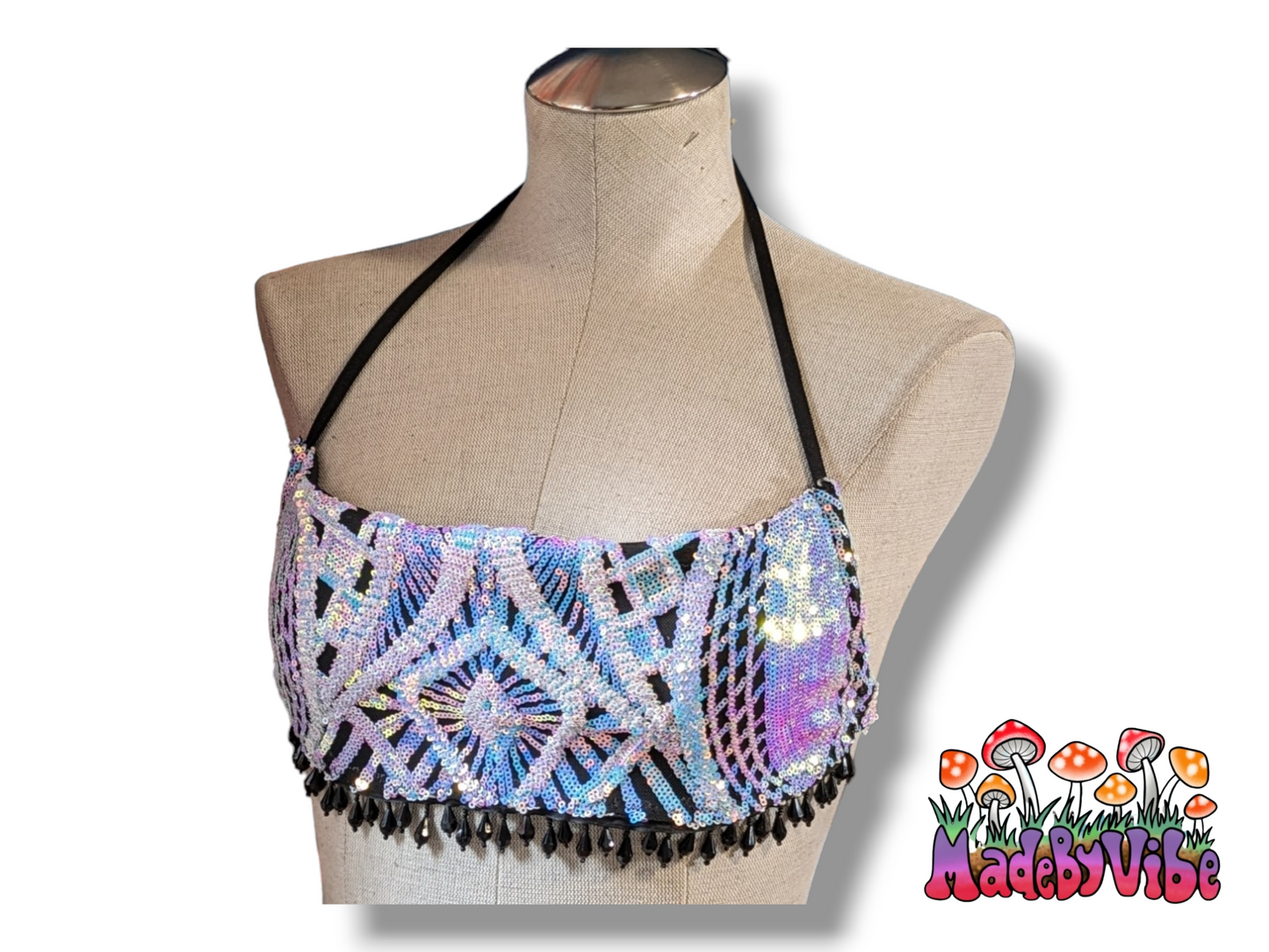 Opal Treasure Cowl Neck Halter Top - MTO