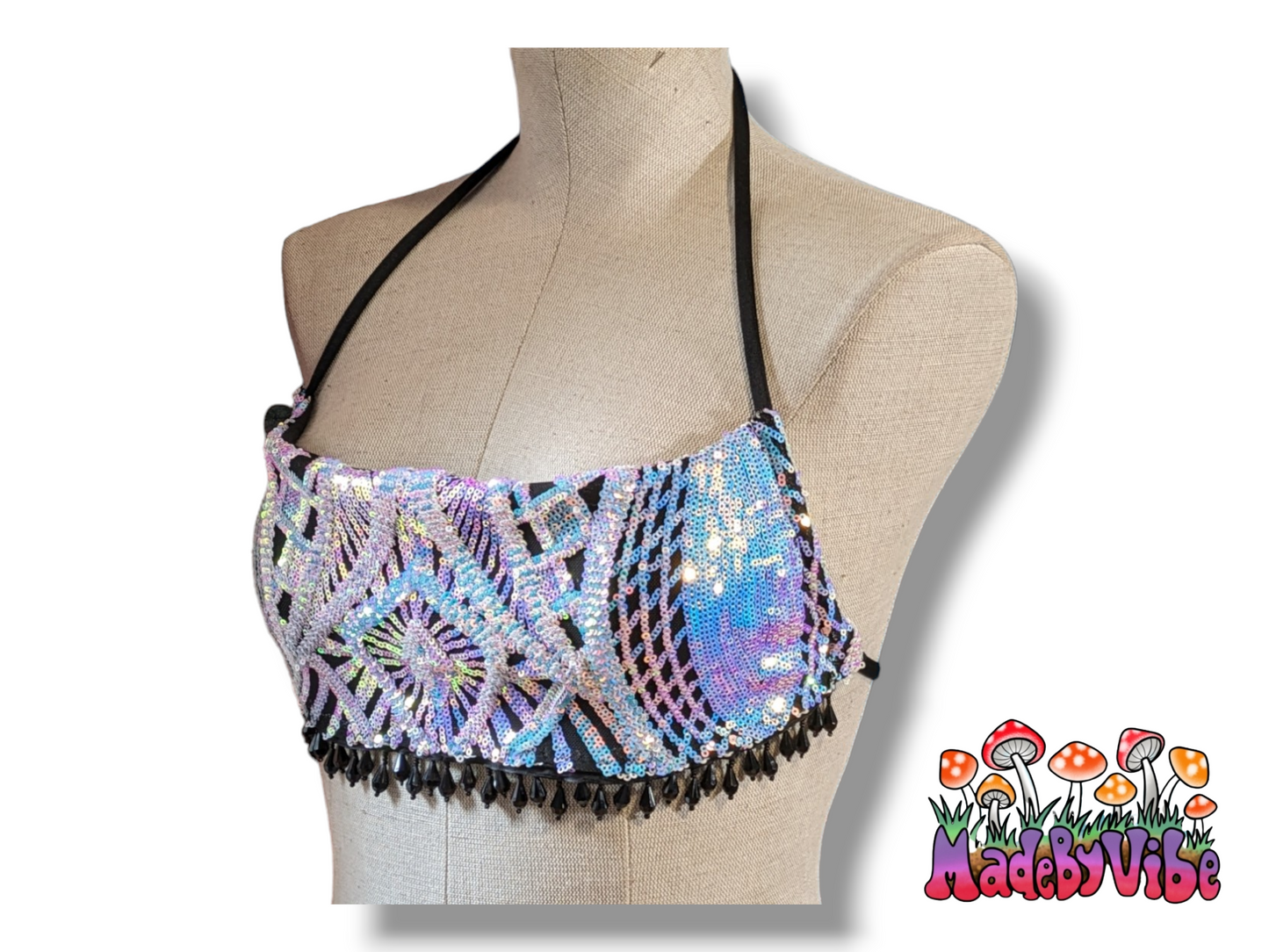 Opal Treasure Cowl Neck Halter Top - MTO