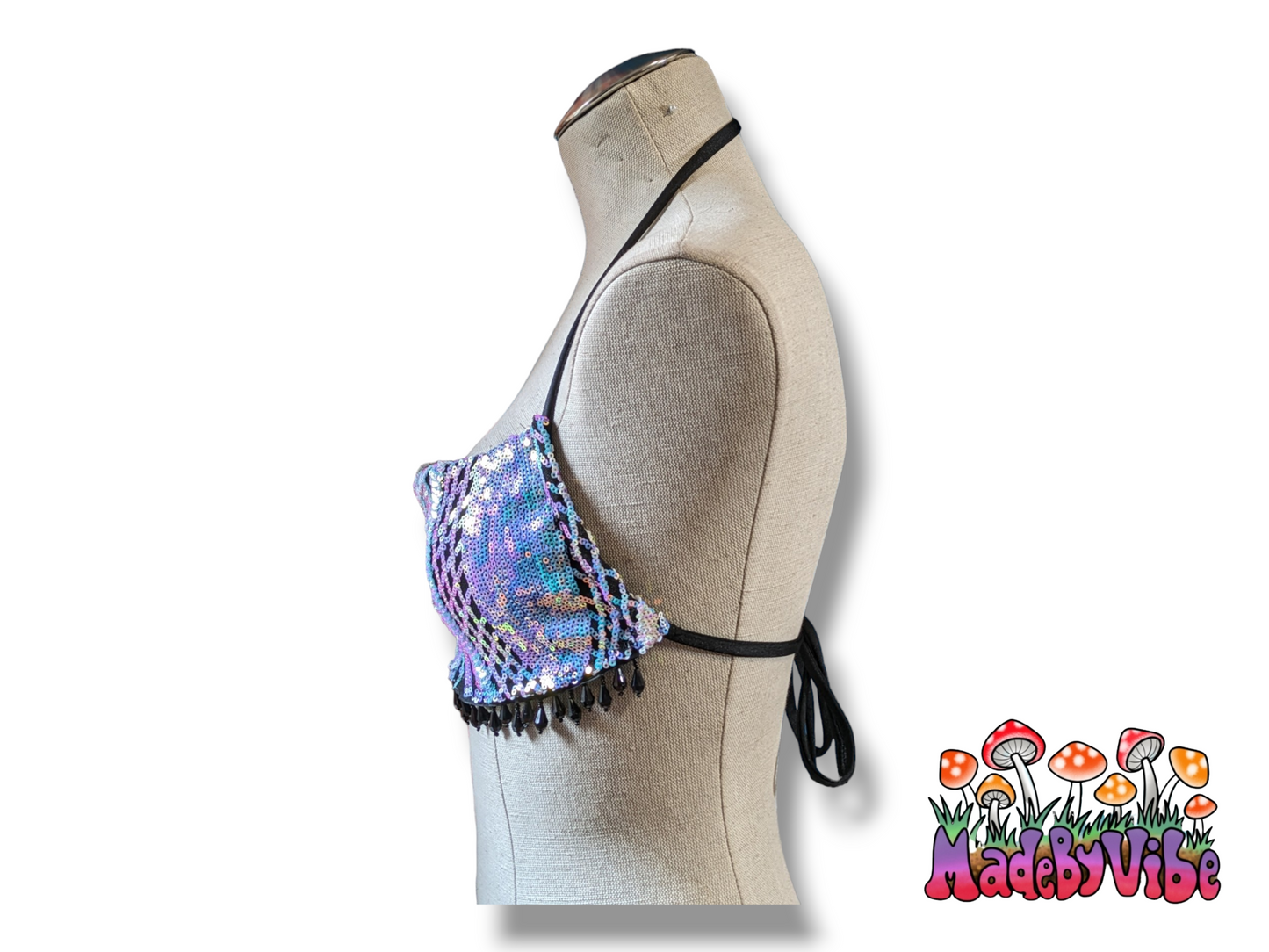 Opal Treasure Cowl Neck Halter Top - MTO