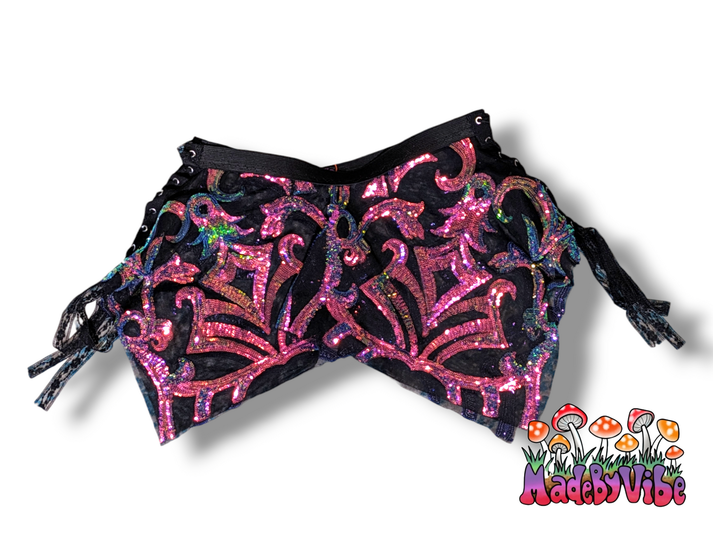 Midnight Aurora Sequin Pixie Skirt - Ready to Ship