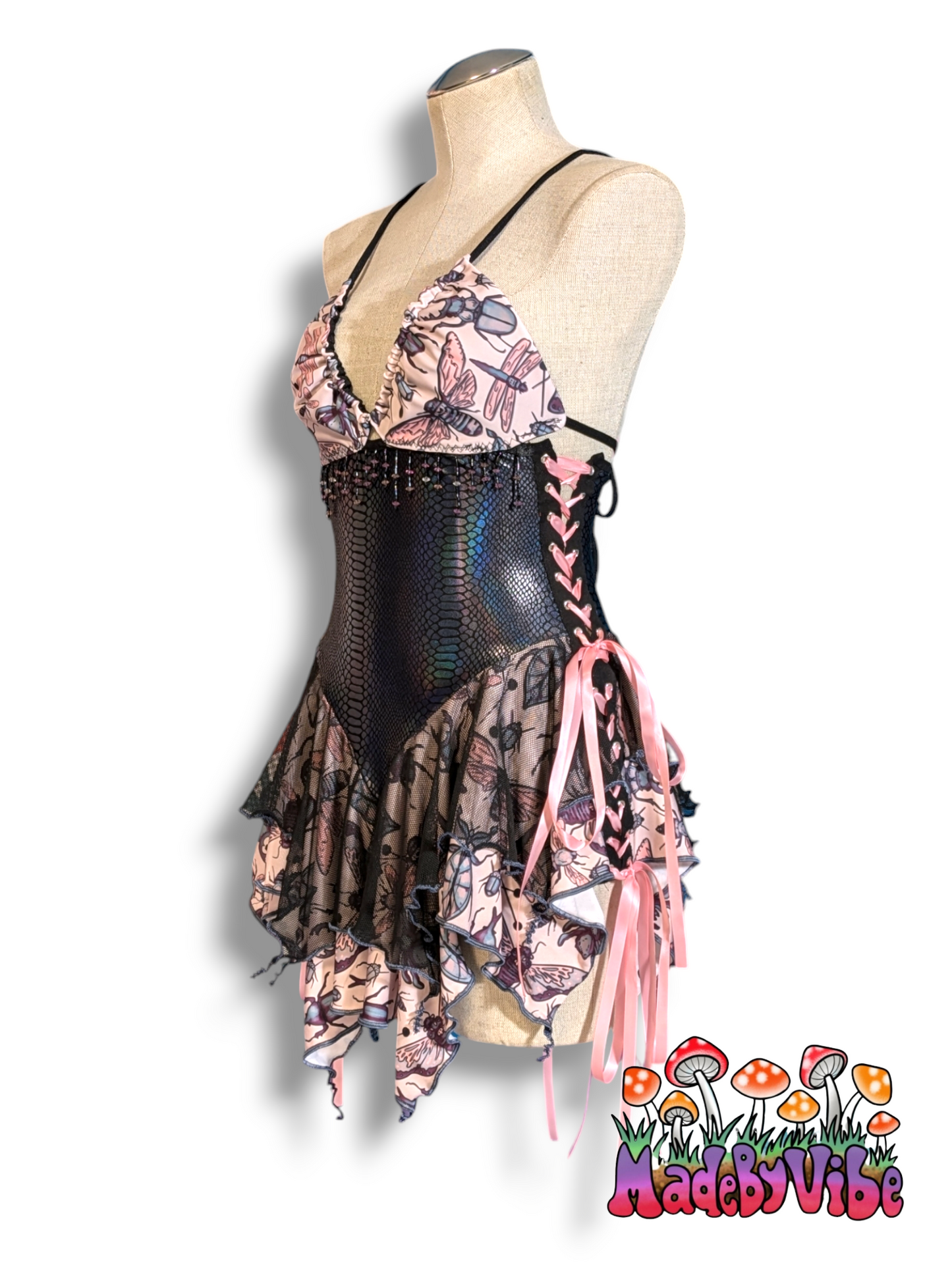 Siren of the Swarm Dress - One of a Kind - Size Medium