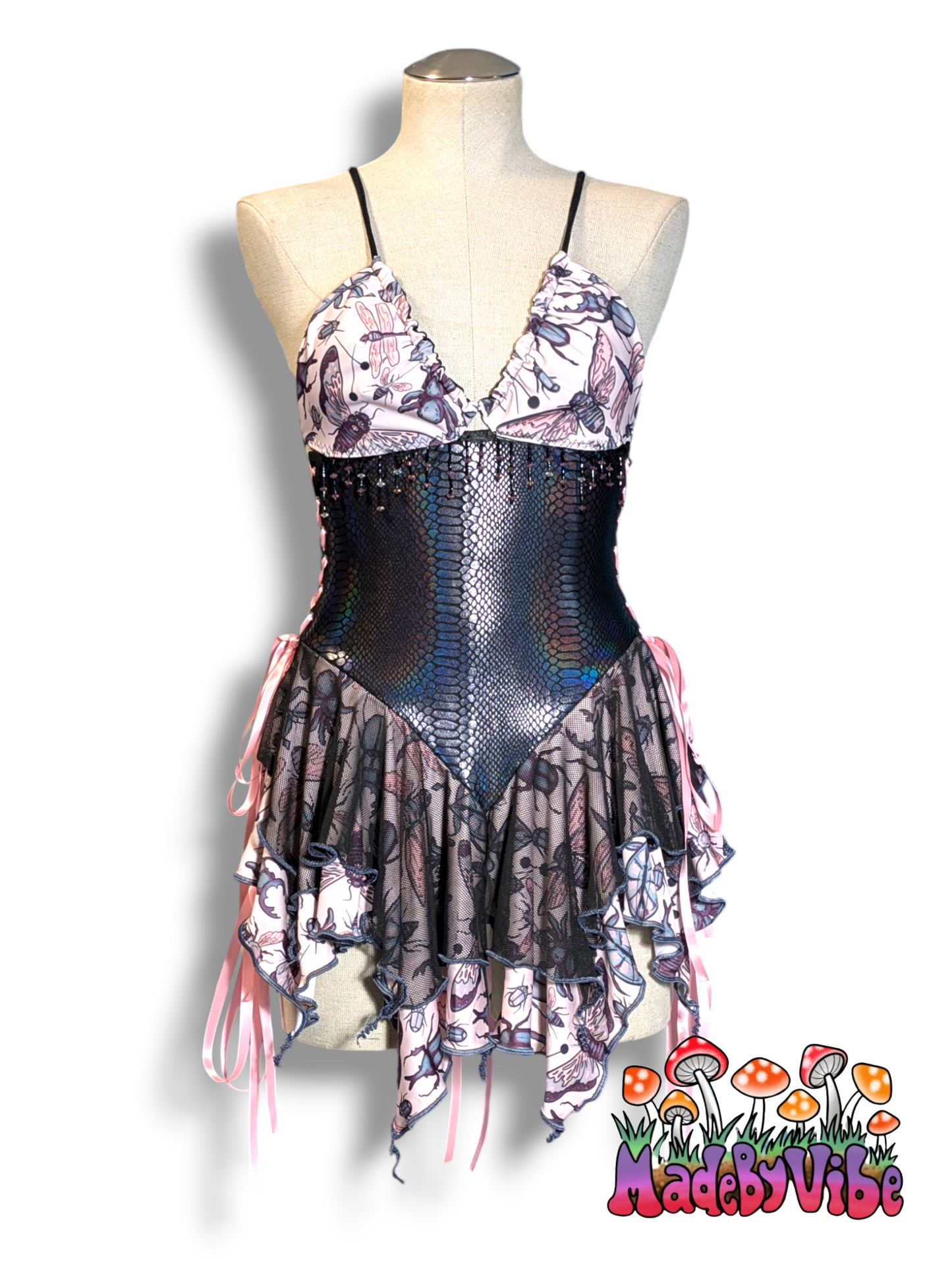 Siren of the Swarm Dress - One of a Kind - Size Medium