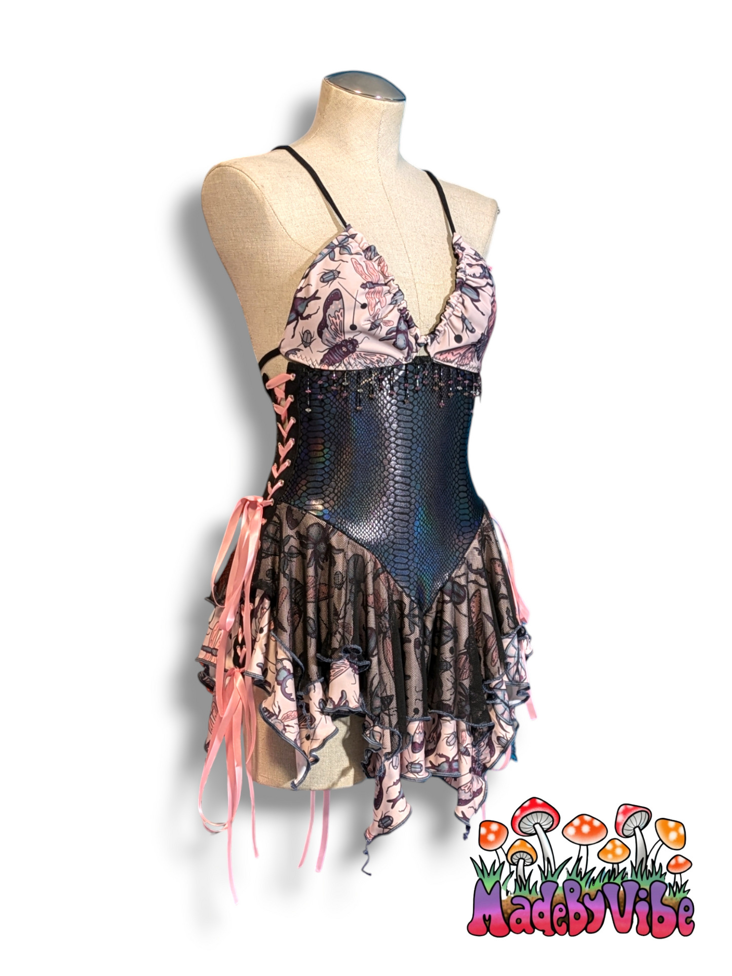 Siren of the Swarm Dress - One of a Kind - Size Medium