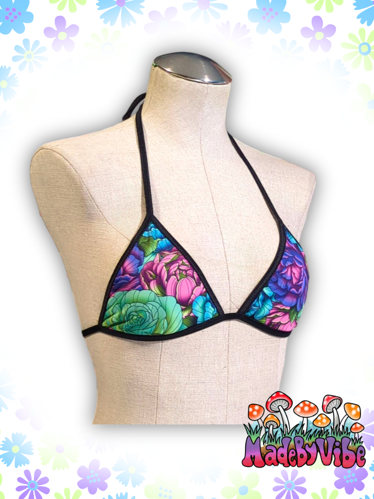 Peony Mini Bikini Top - Ready to Ship