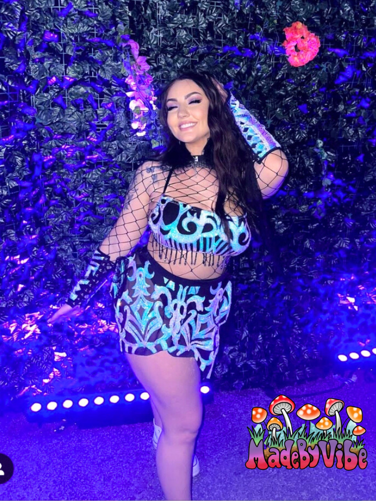 Opal Treasure Cowl Neck Halter Top - Ready to Ship