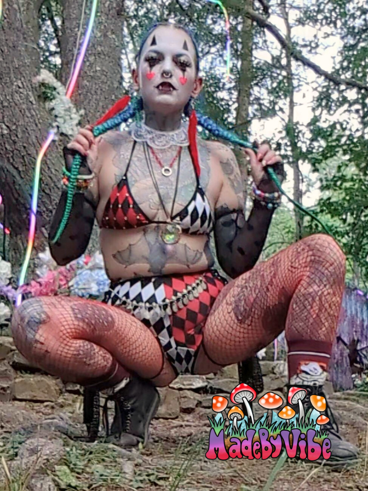 Harlequin Mini Bikini Top - Ready to Ship