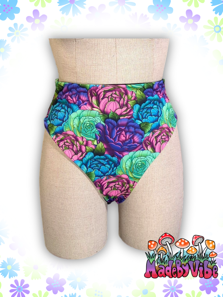 Peony High Waisted Bottoms - Ready to Ship