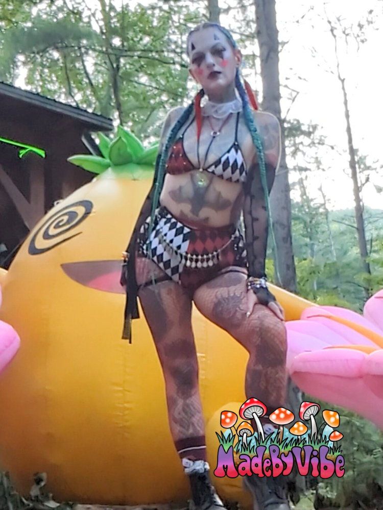 Harlequin Mini Bikini Top - Ready to Ship