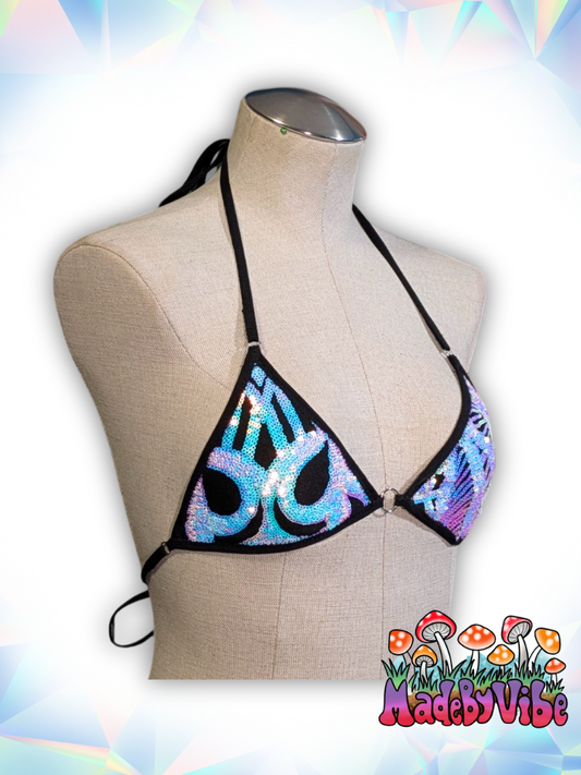Opal Treasure Mini Bikini Top - Ready to Ship