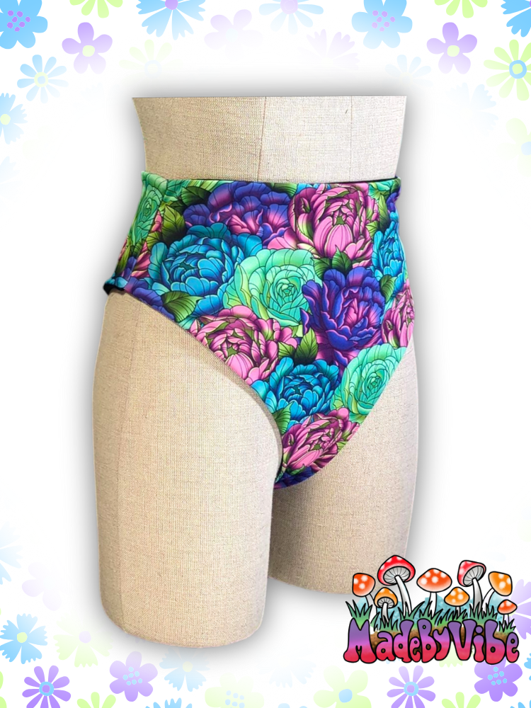 Peony High Waisted Bottoms - Ready to Ship