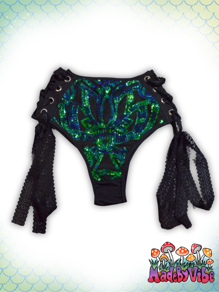 Dragon Queen Lace Up Rave Bottoms - Ready to Ship