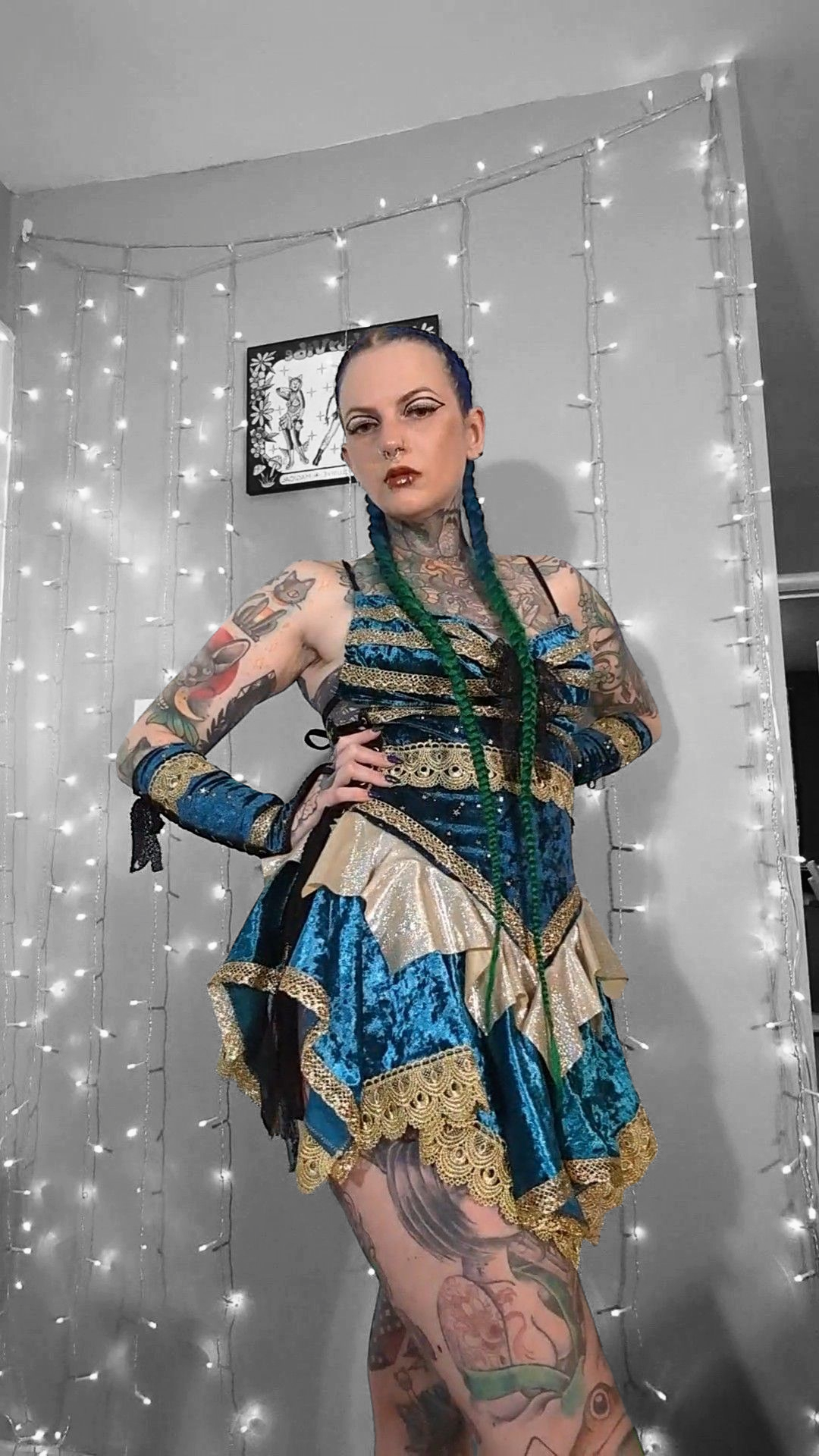 Theia Dress & Sleeves - One of a Kind - Size Large - Ready to Ship