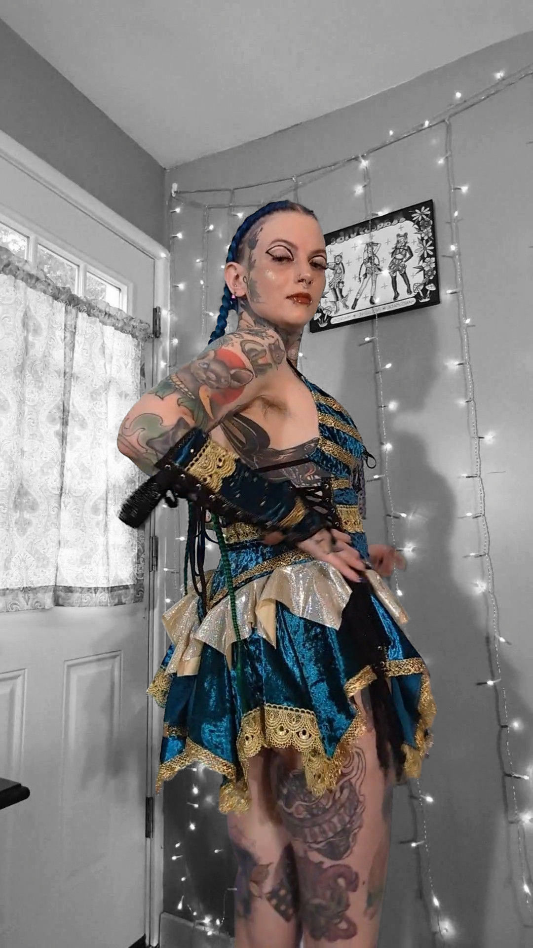 Theia Dress & Sleeves - One of a Kind - Size Large - Ready to Ship